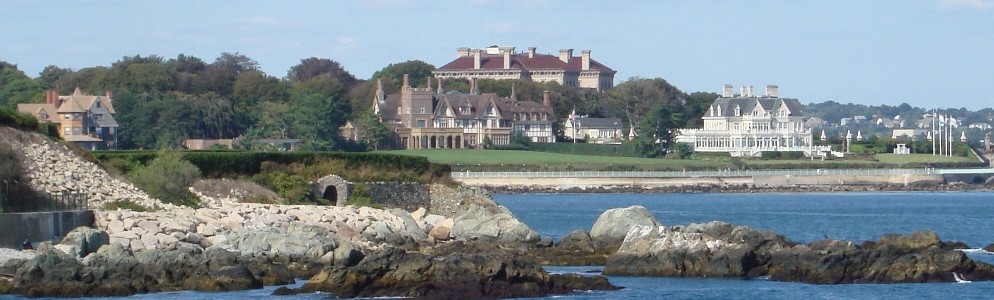 Mansions along the Cliff Walk